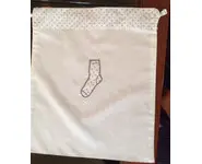 Sac brodé chaussette