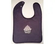 Bavoir brodé cupcake