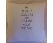 Keep calm cushion
