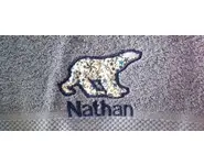 Serviette brodée garçon