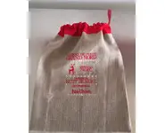 Sac cadeau de Noël brodé personnalisé
